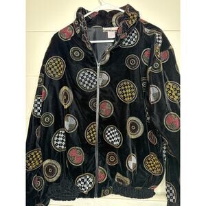 Diana Marco Vintage "Velvet" Beaded Ice 9 Jacket NWT Size 2X Acetate/Nylon/Metal